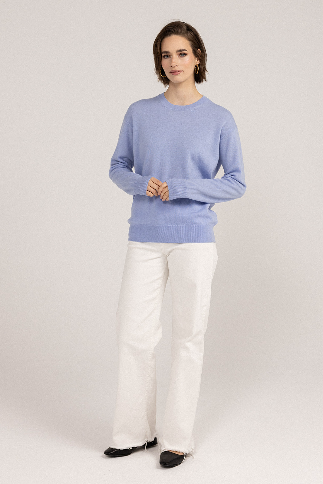Ever Be Round Neck Sweater Arctic Side view