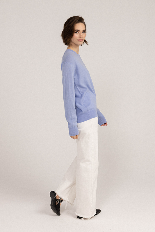 Ever Be Round Neck Sweater Arctic Side view