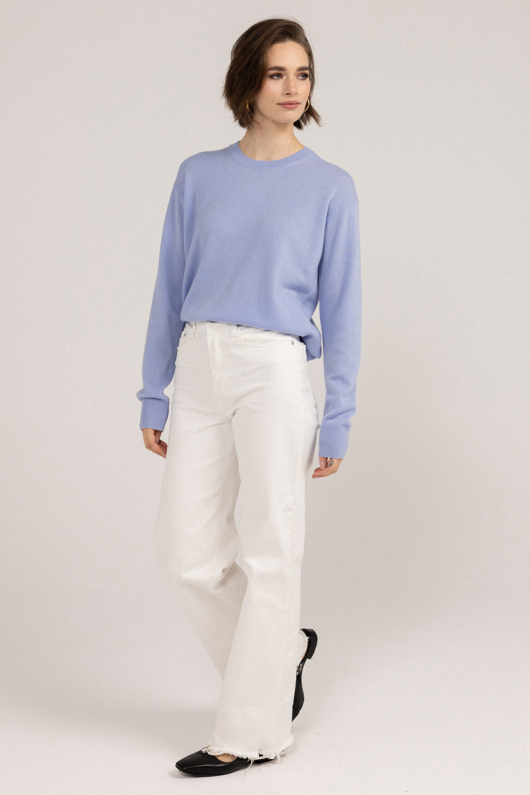 Ever Be Round Neck Sweater Arctic front view