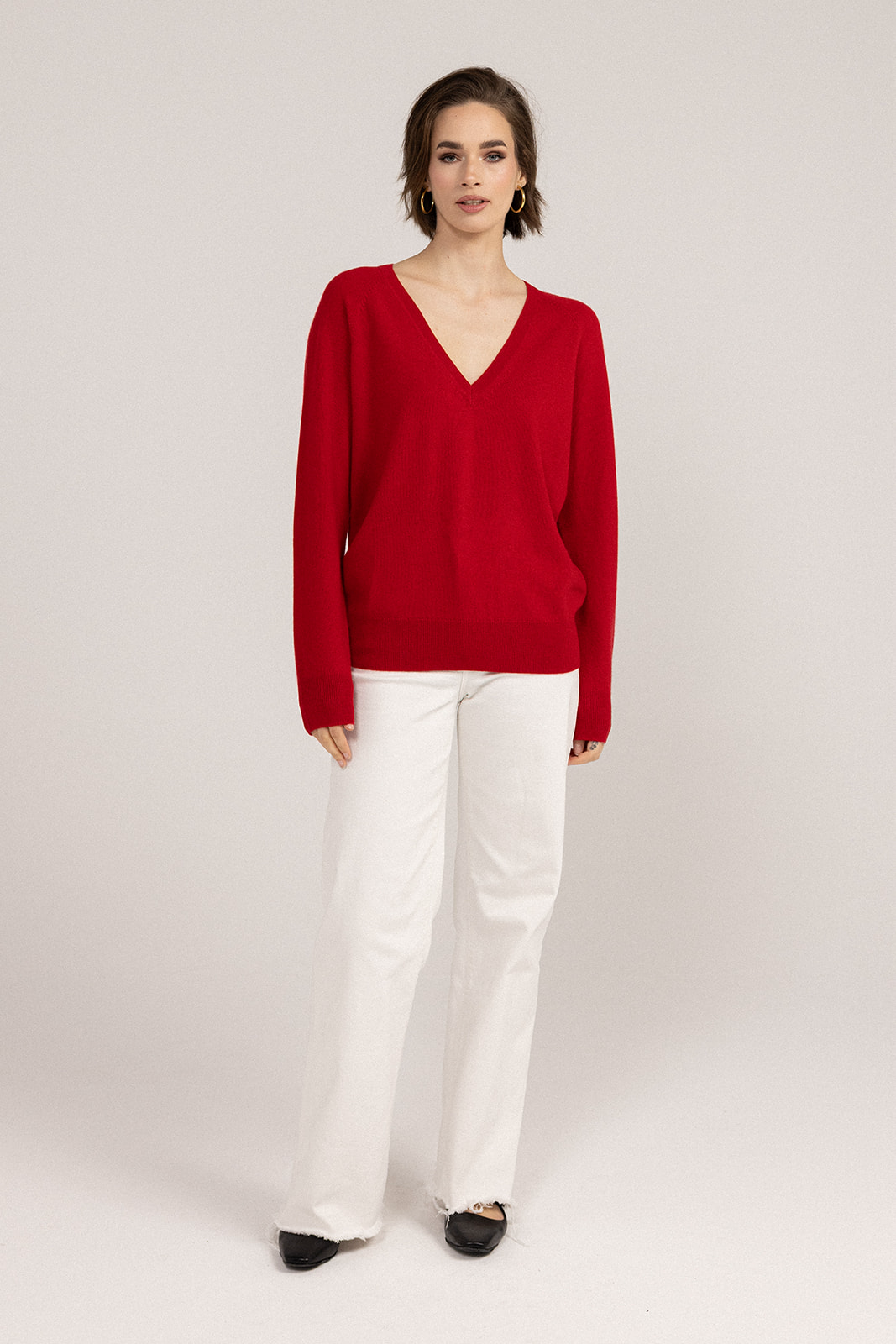 Love and I v-neck Sweater front view