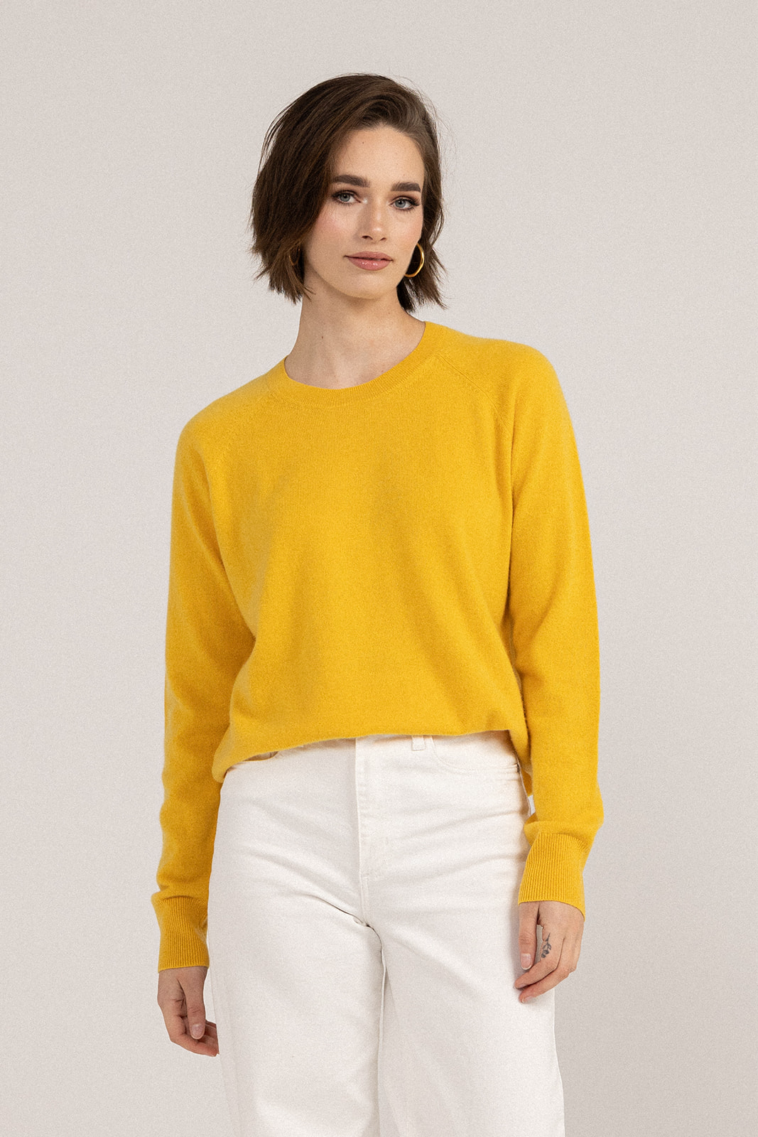 Step Aside Crew Neck Knit Sweater close up view