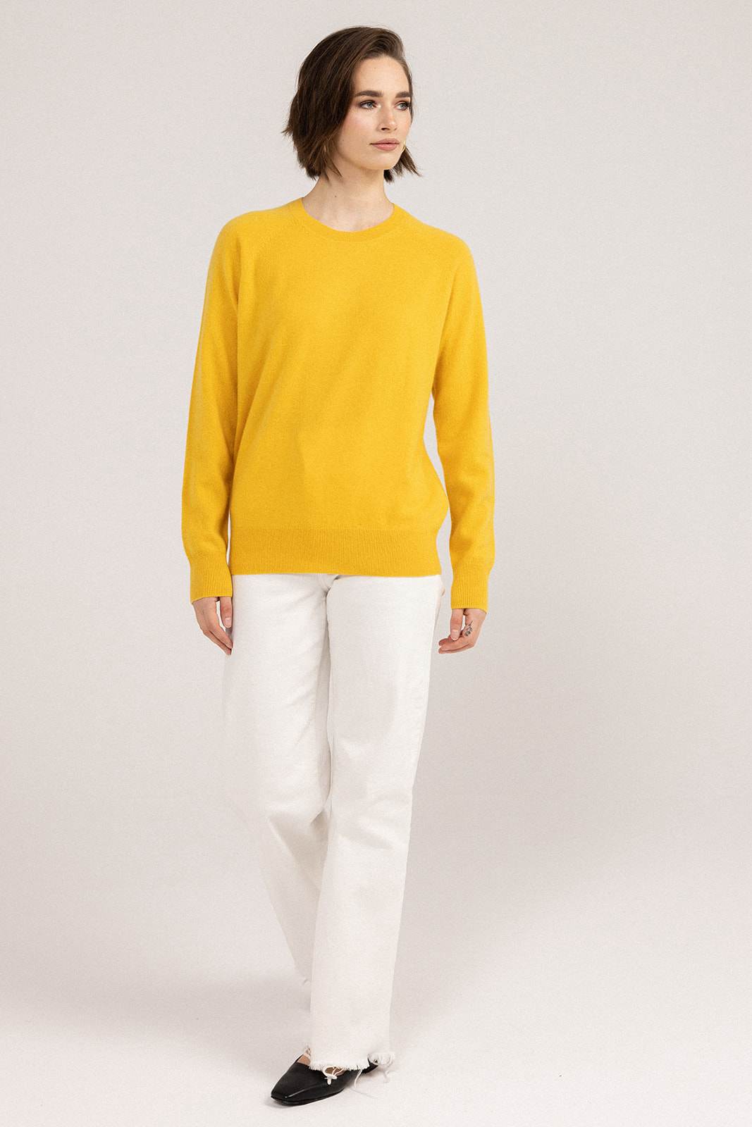 Step Aside Crew Neck Knit Sweater front view