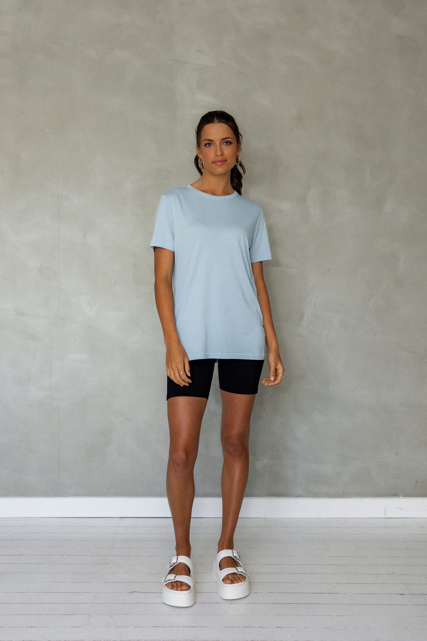 Embrace All Pima Cotton T-Shirt - Cerulean front view