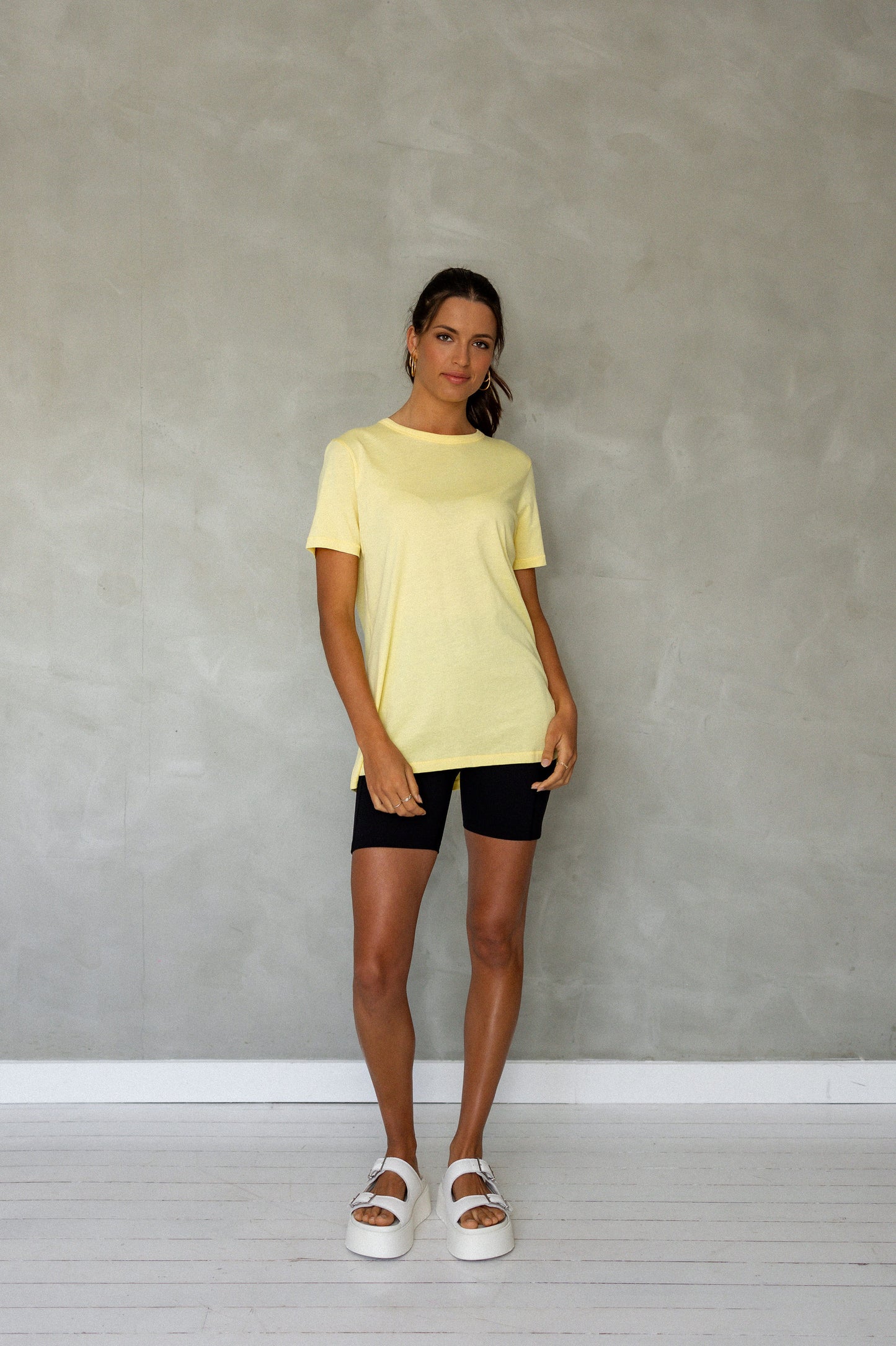 Embrace All Pima Cotton T-Shirt - Sunshine front view
