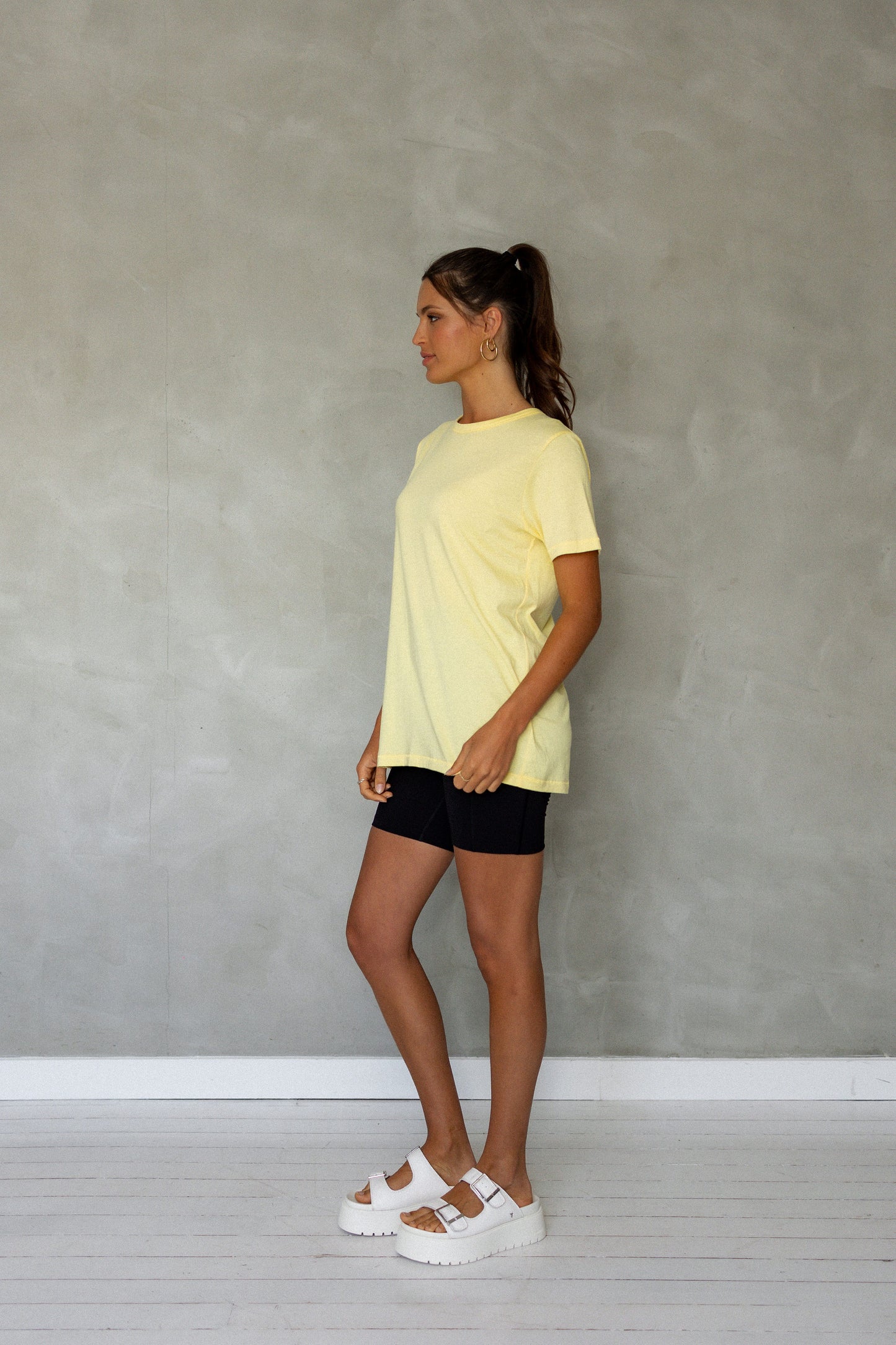 Embrace All Pima Cotton T-Shirt - Sunshine side view