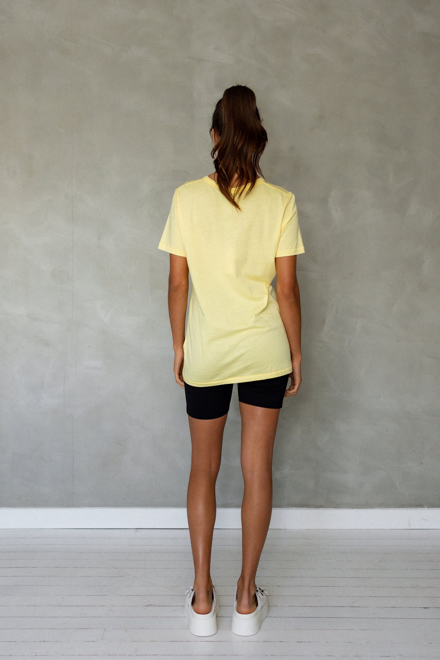 Embrace All Pima Cotton T-Shirt - Sunshine back view