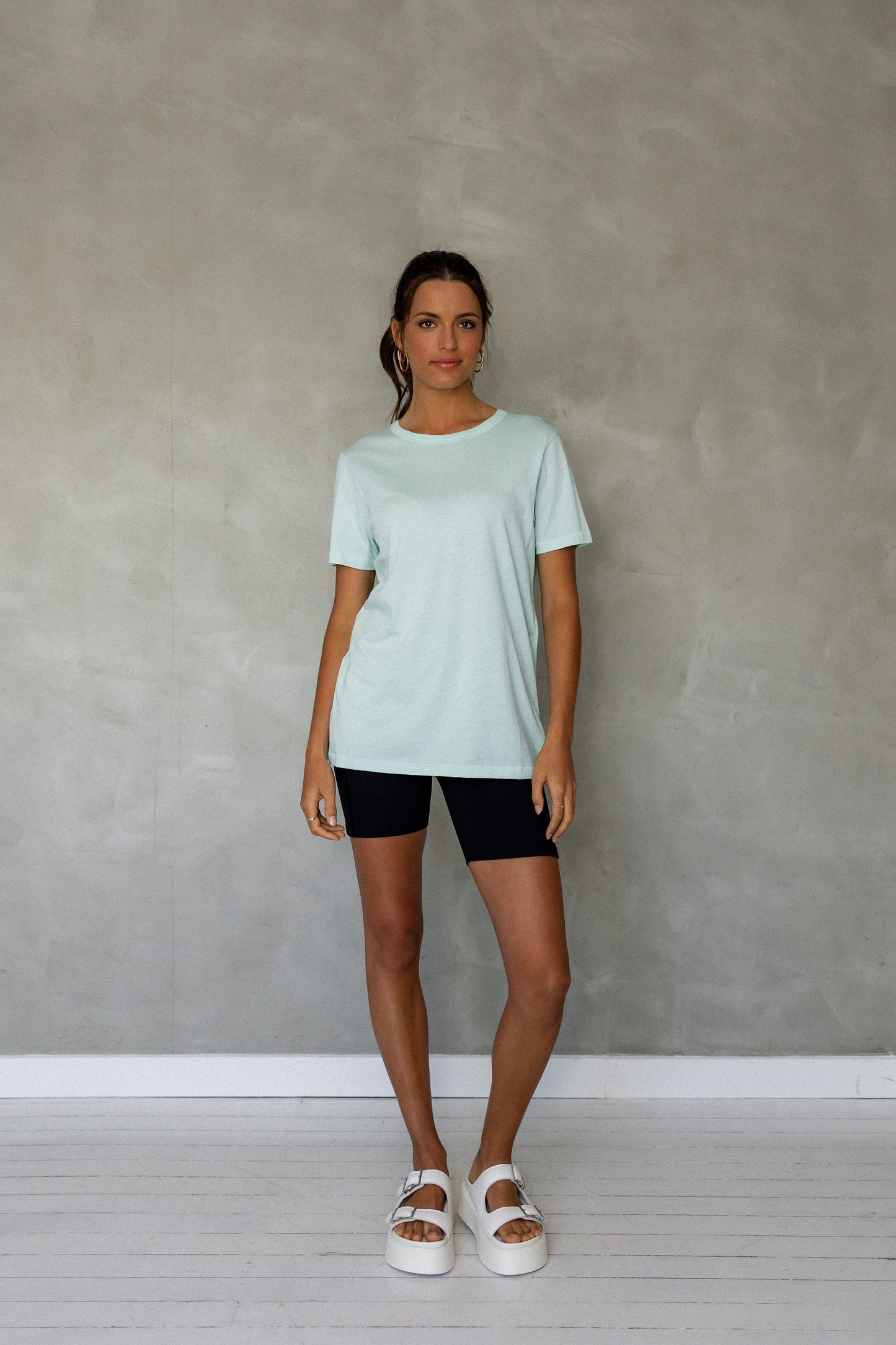 Embrace All Pima Cotton T-Shirt - Beach Glass front view