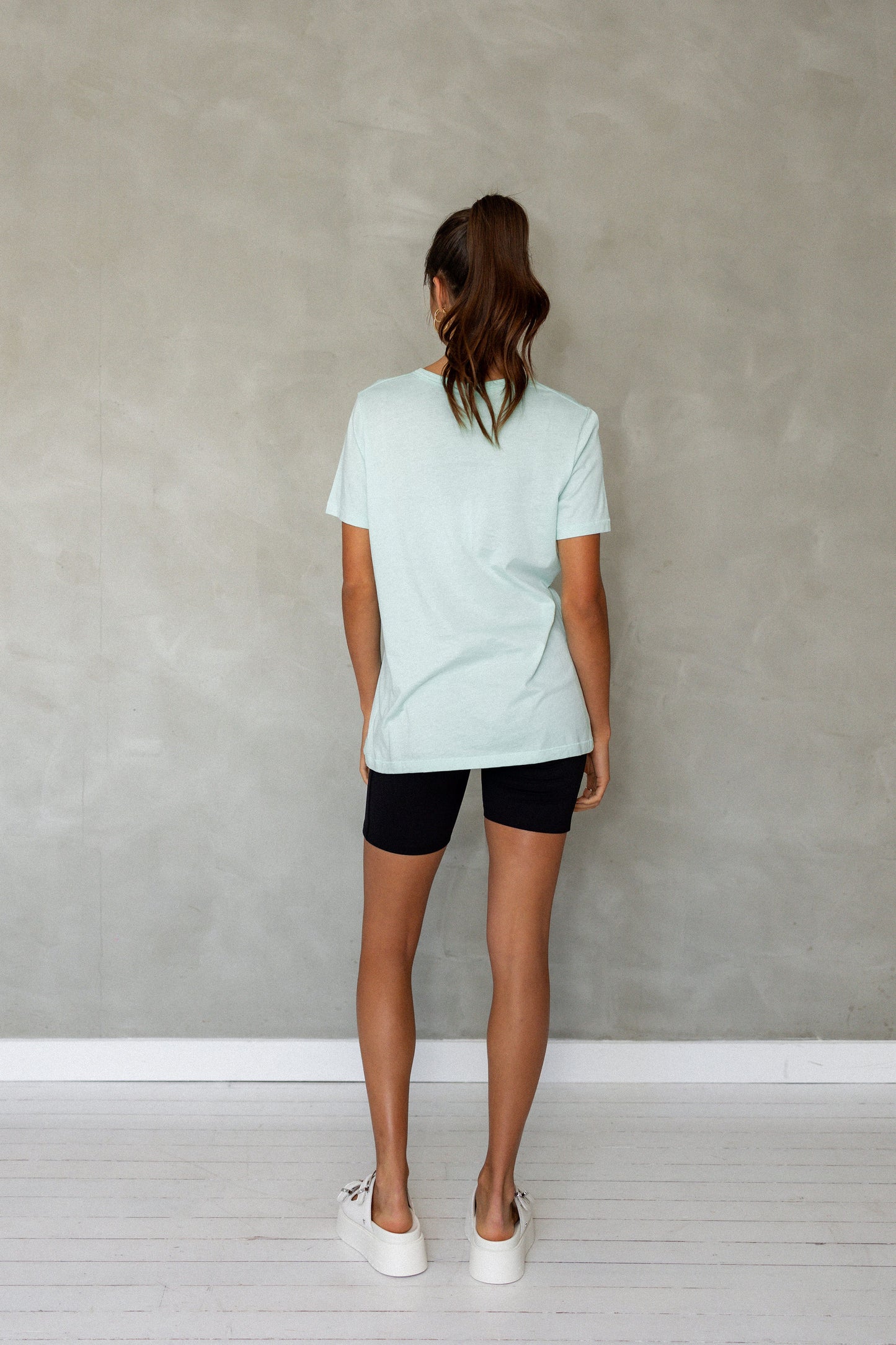 Embrace All Pima Cotton T-Shirt - Beach Glass back view