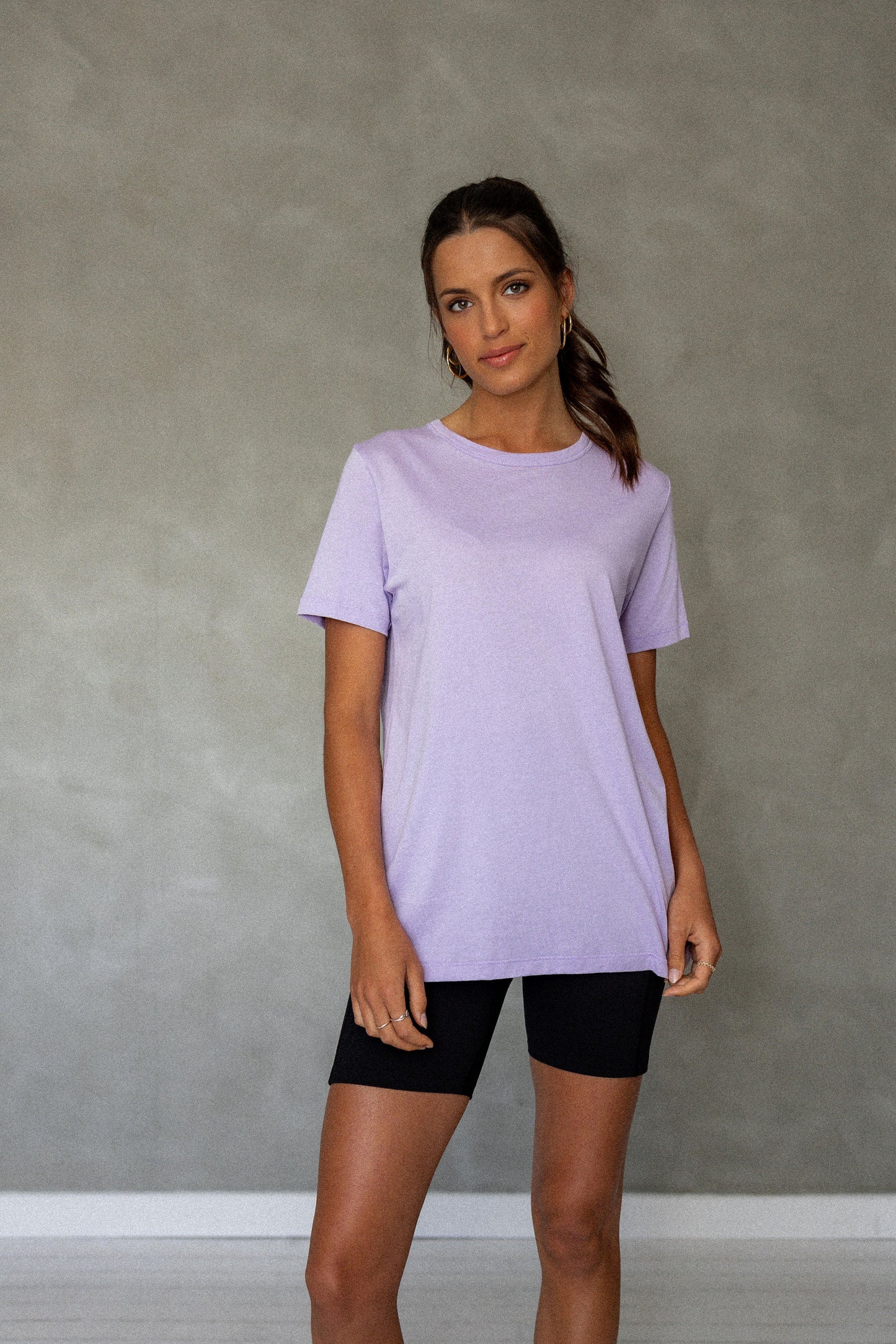 Embrace All Pima Cotton T-Shirt - Purple Rose front view