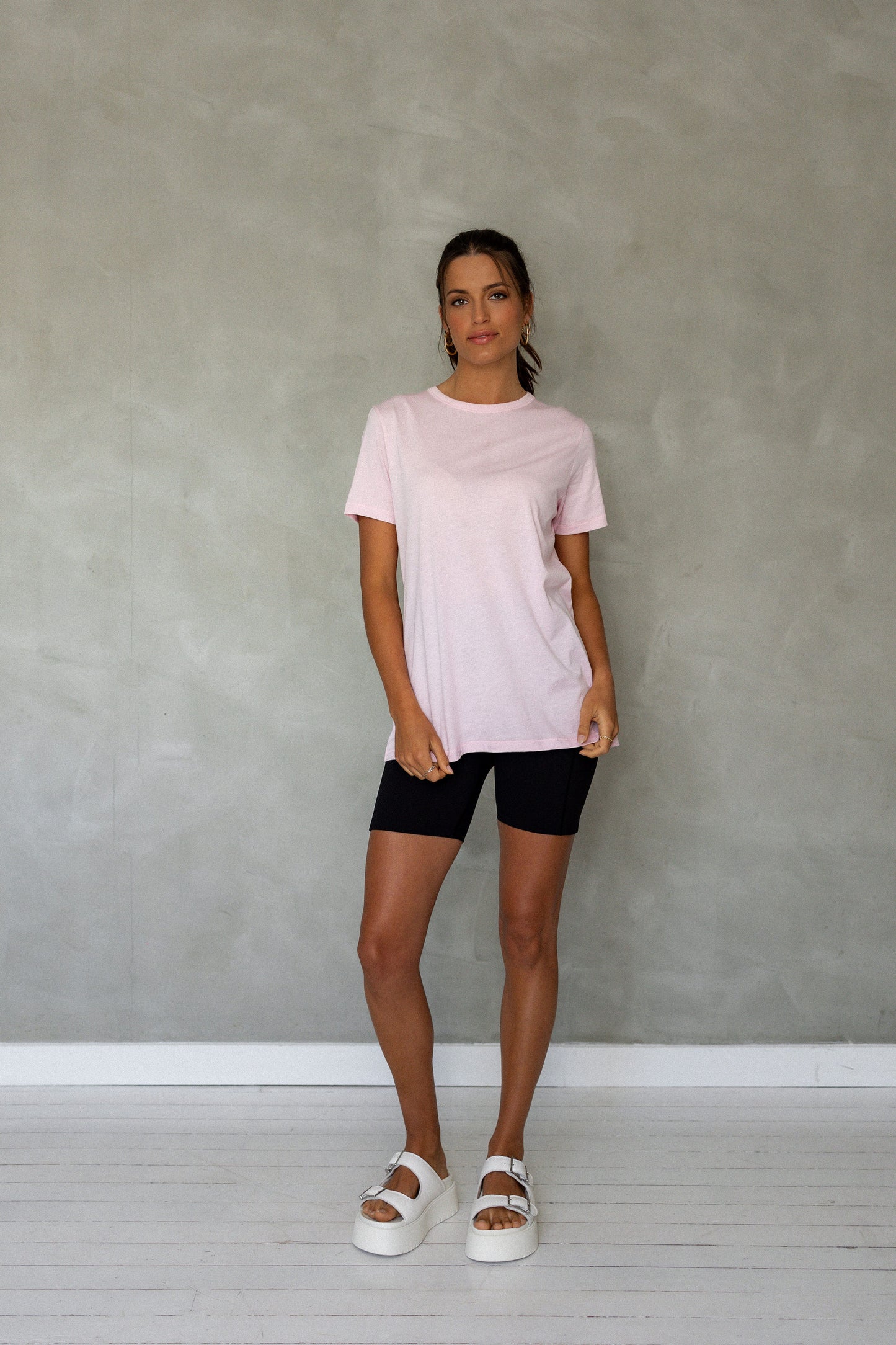 Embrace All Pima Cotton T-Shirt - Roseate Spoonbill front view