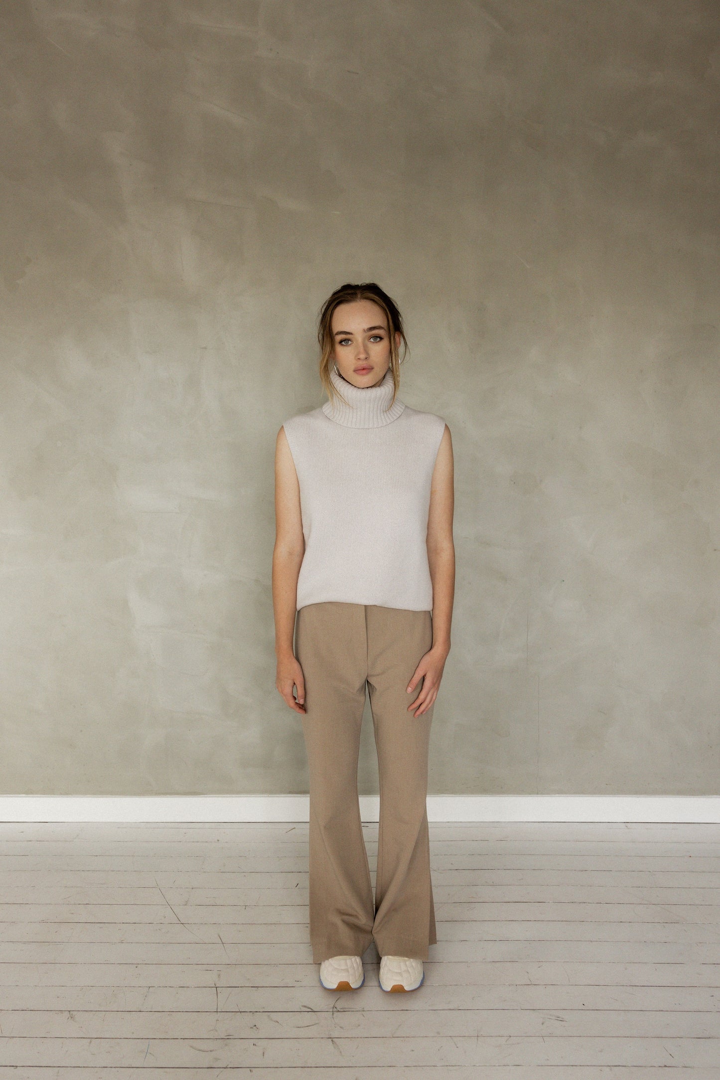 Something About You Bootleg Trouser stone front view
