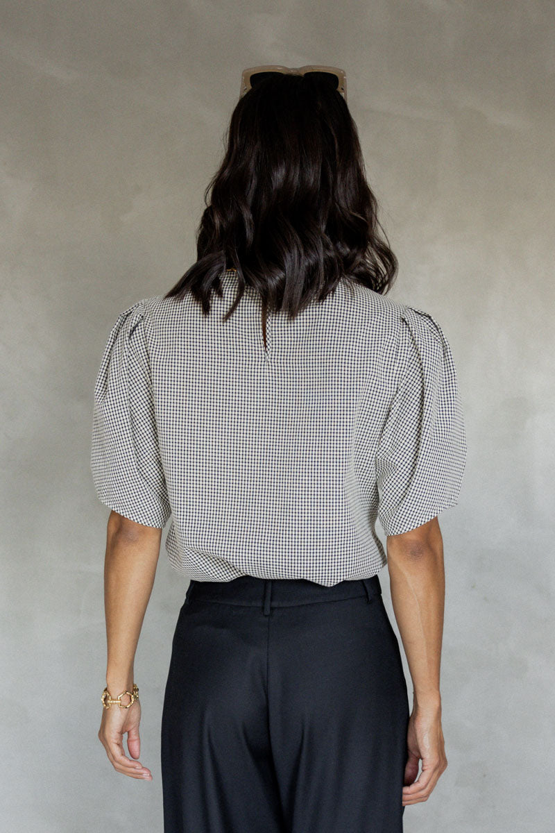 Remember Me Cotton Puff Sleeve Blouse back view