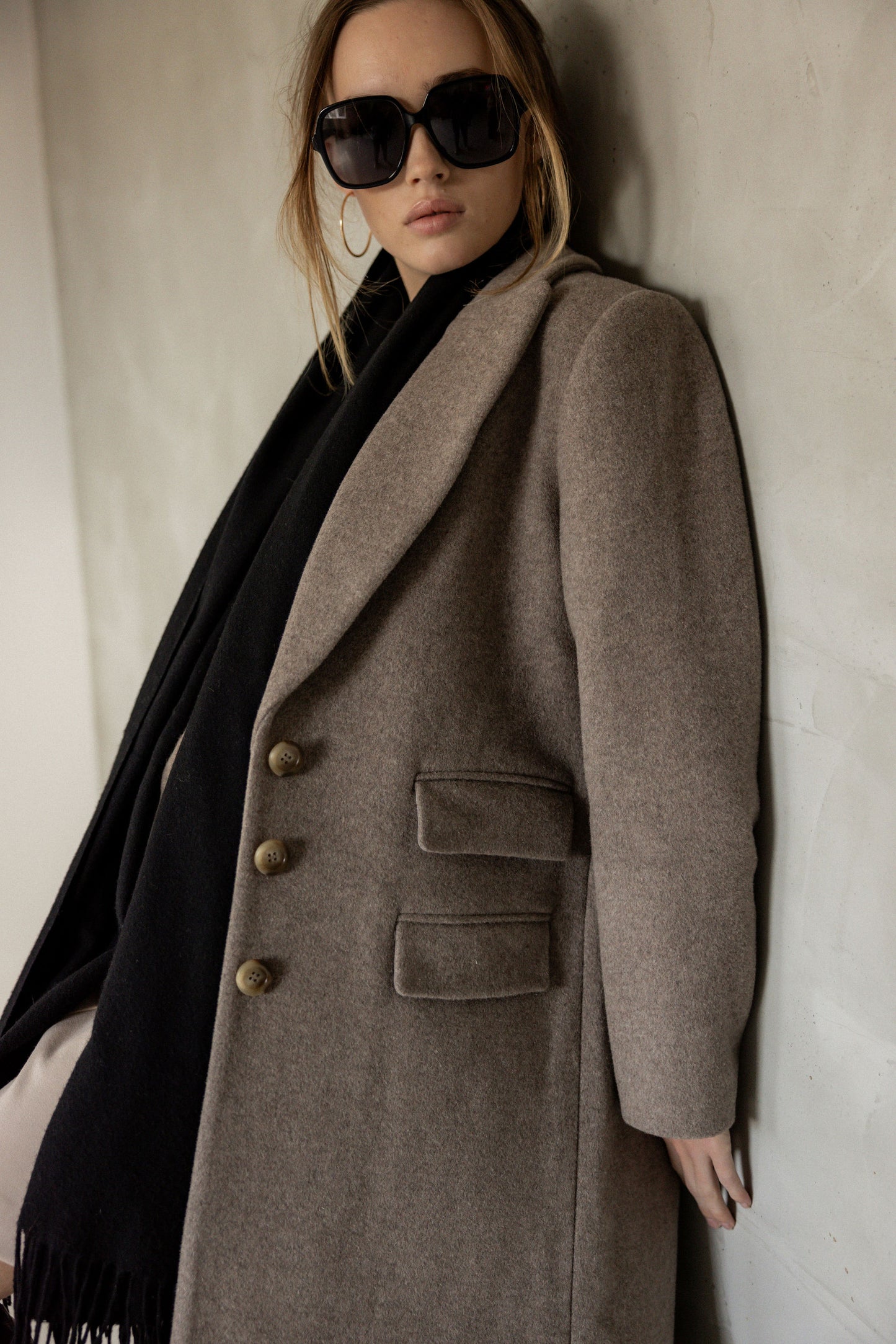 Walk With Me Coat - Wool Blend Coat