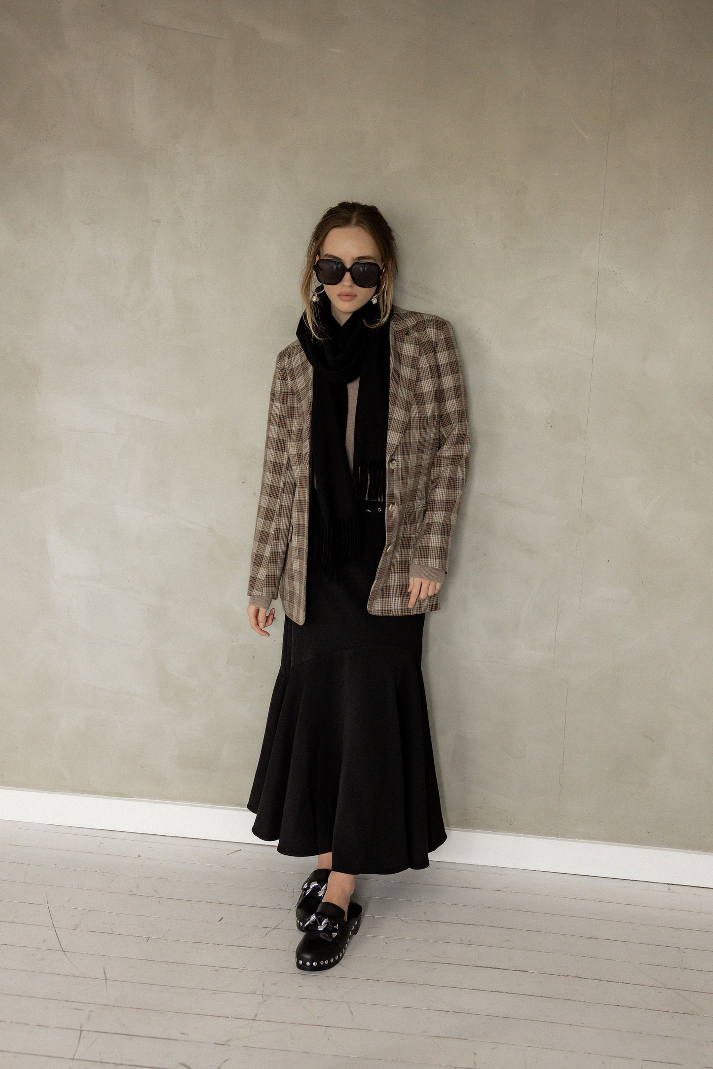 What Will Be Midi Skirt Black Front view