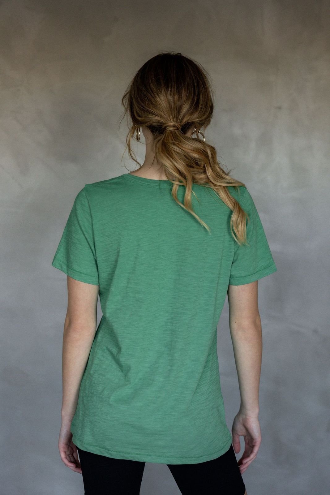 Before We Expire V-Neck Pima Cotton T-Shirt - Leprechaun back view