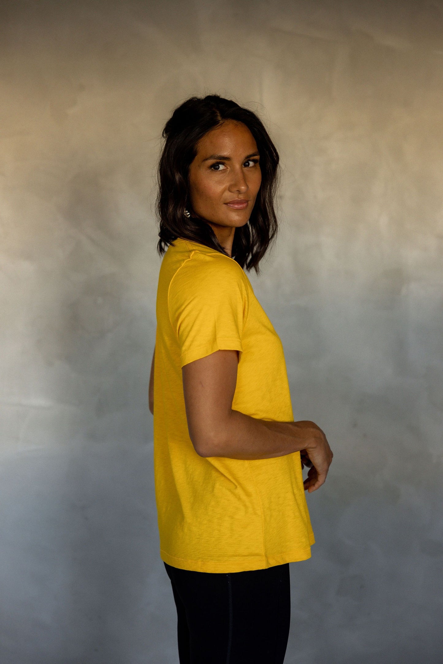 Embrace All Pima Cotton T-Shirt - Day Lily side view