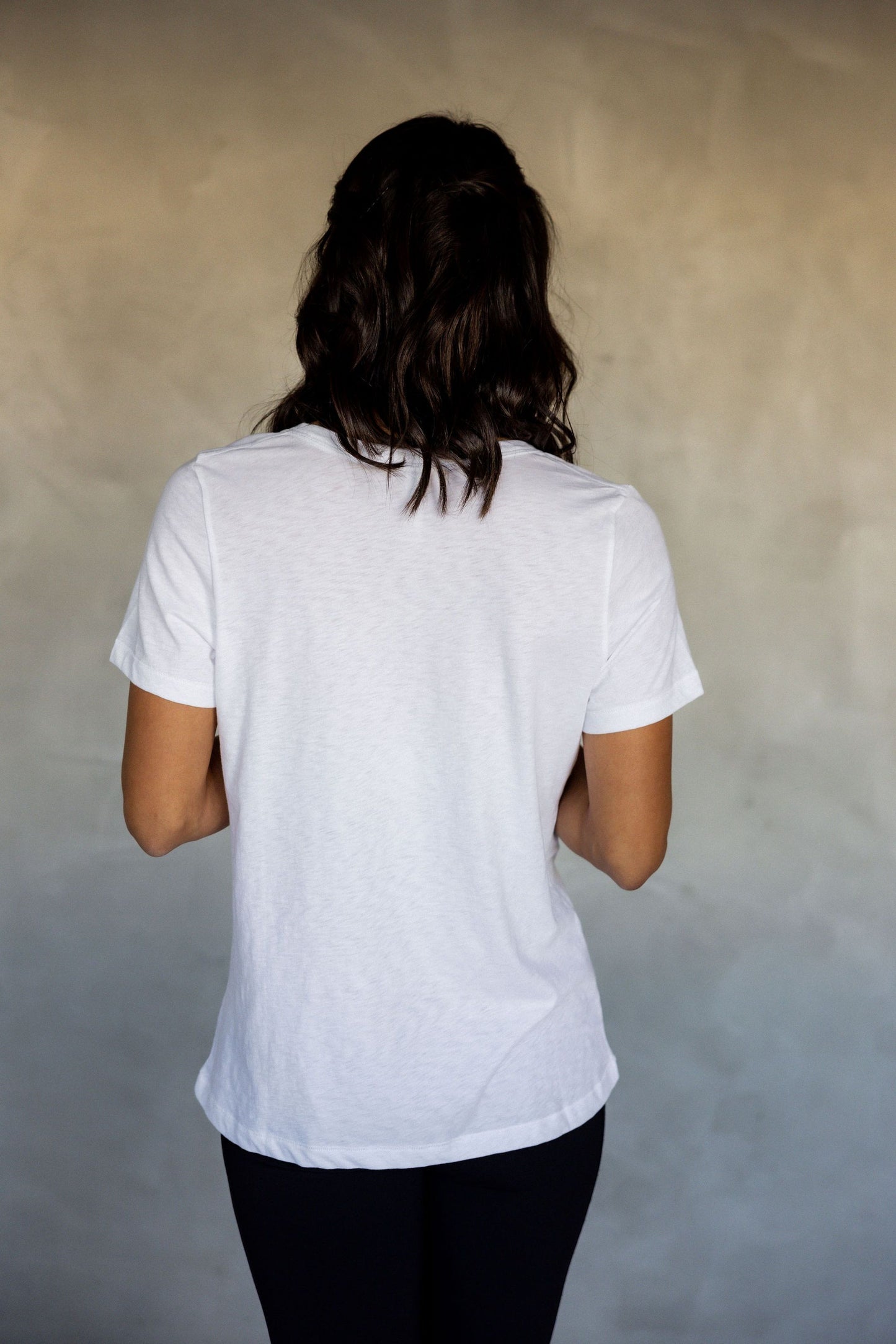 Embrace All Pima Cotton T-Shirt - White back view