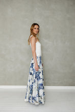 Load image into Gallery viewer, Never Be Maxi Skirt (Blue Floral Print)
