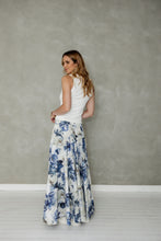 Load image into Gallery viewer, Never Be Maxi Skirt (Blue Floral Print)
