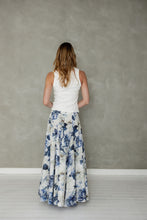 Load image into Gallery viewer, Never Be Maxi Skirt (Blue Floral Print)

