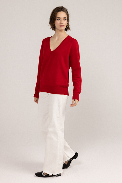 Love and I v-neck Sweater side view