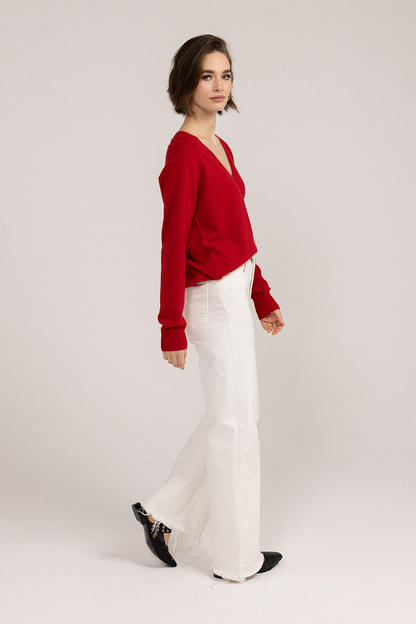 Love and I v-neck Sweater side view