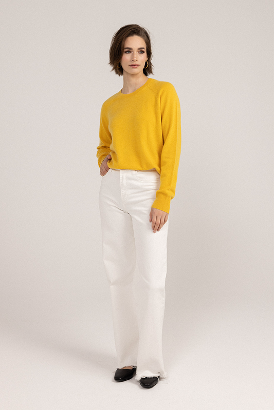 Step Aside Crew Neck Knit Sweater front view