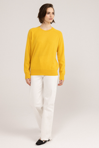 Step Aside Crew Neck Knit Sweater front view