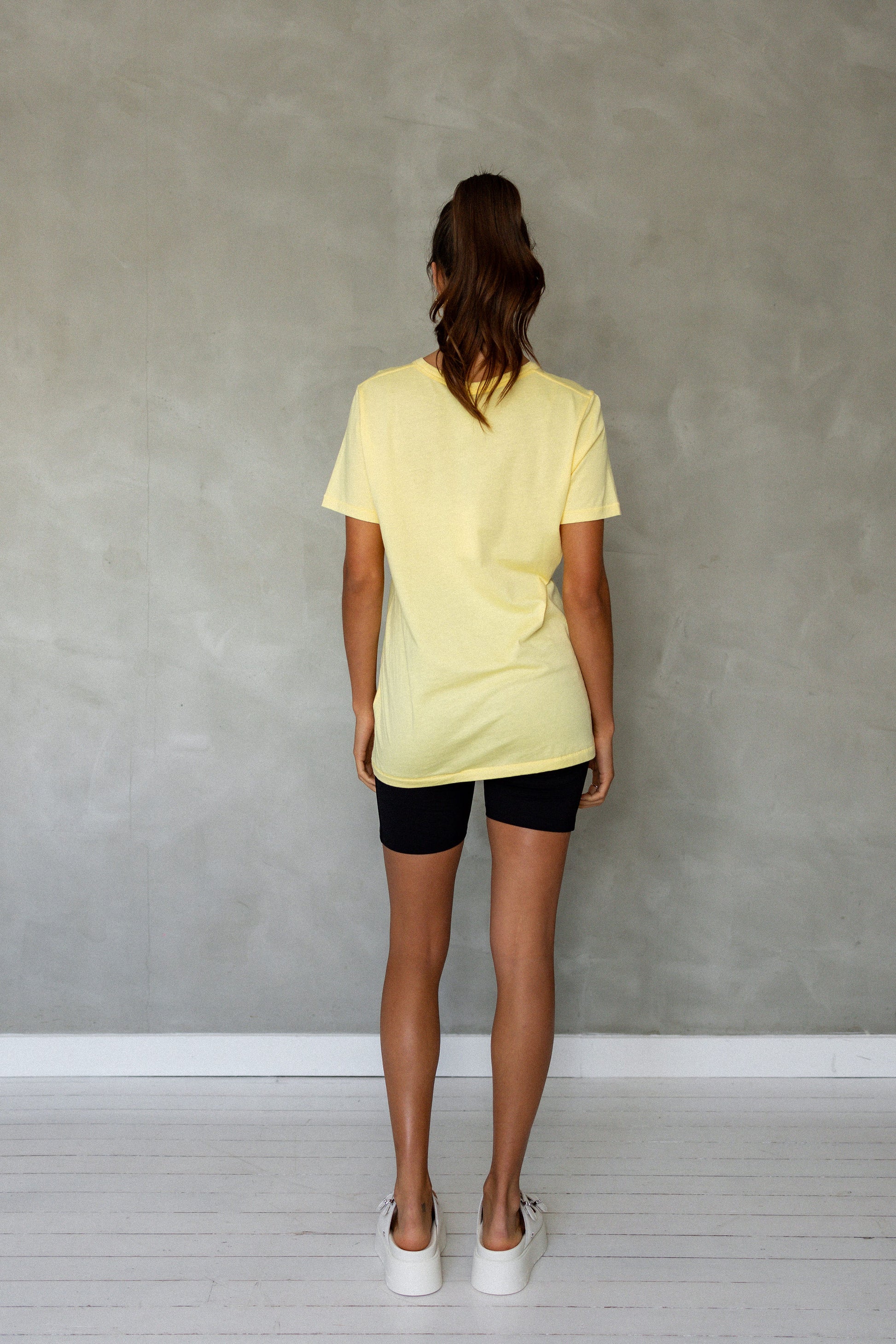 Embrace All Pima Cotton T-Shirt - Sunshine back view