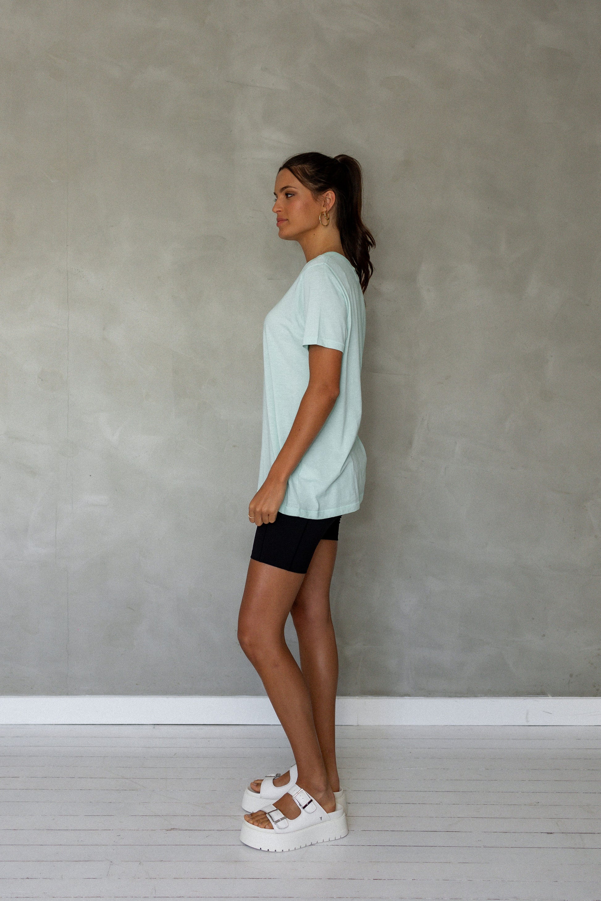 Embrace All Pima Cotton T-Shirt - Beach Glass side view
