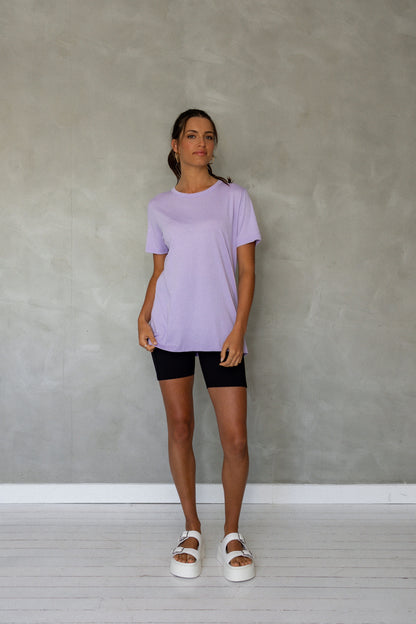 Embrace All Pima Cotton T-Shirt - Purple Rose front view
