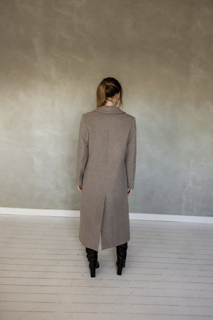 Walk With Me Wool Blend Coat back view