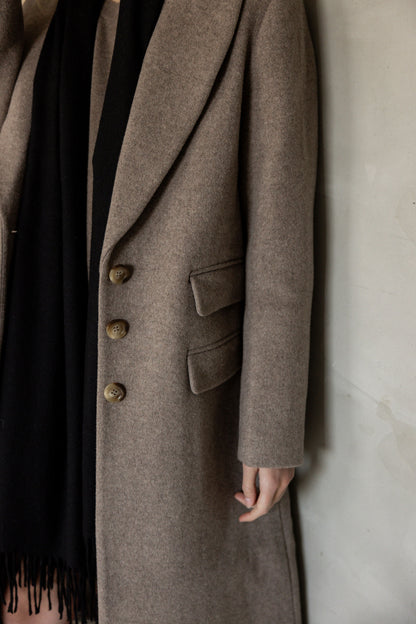 Walk With Me Wool Blend Coat close up