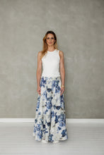 Load image into Gallery viewer, Never Be Maxi Skirt (Blue Floral Print)
