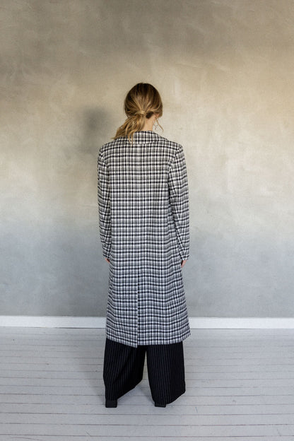 Love For A Lifetime Coat - Black Check back view