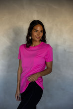 Load image into Gallery viewer, Embrace All s/s Tee in Fuchsia Fedora
