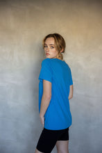 Load image into Gallery viewer, Before We Expire V-neck Tee in Ibiza Blue
