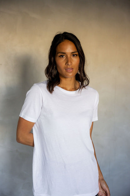 Embrace All Pima Cotton T-Shirt - White front view