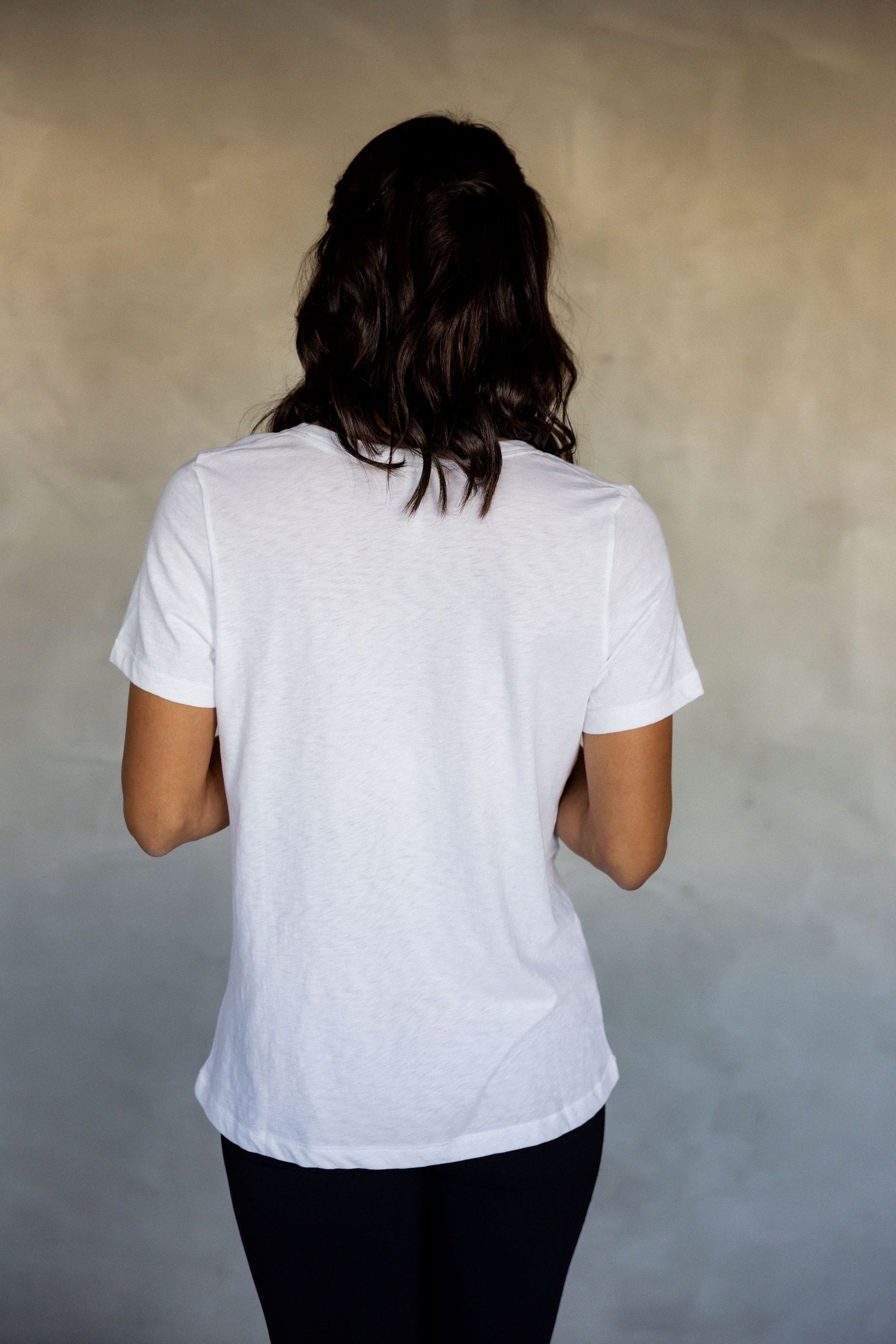 Embrace All Pima Cotton T-Shirt - White back view